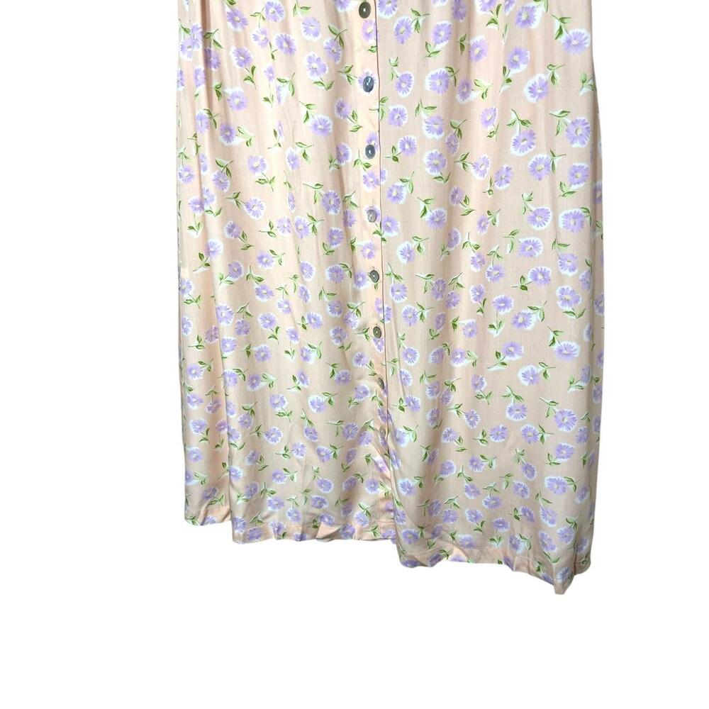 Floral Print Cream Skirt - Picture 3 of 8